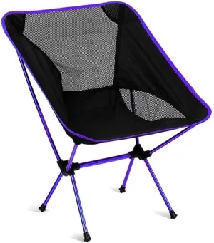 Lightweight Camping Chair Portable Camping Chair Outdoor Lightweight Aluminum Moon Chair Leisure Camping Fishing Chair Folding Stool Outdoor Hiking (Color : C)