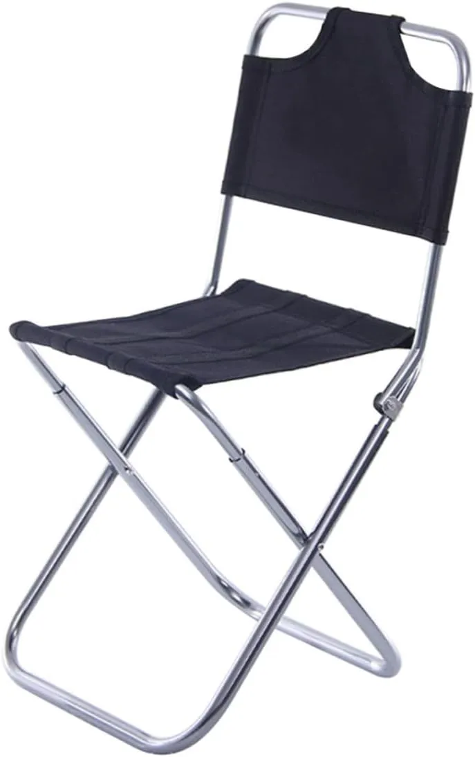 Lightweight Camping Chair Portable Stool Back Aluminum Alloy Outdoor Folding Stool