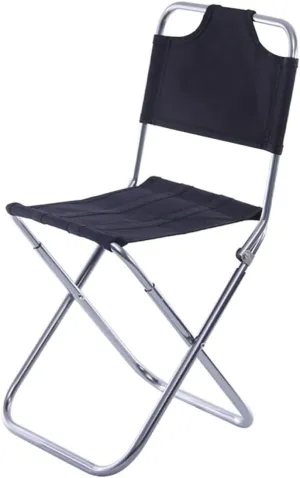 Lightweight Camping Chair Portable Stool Back Aluminum Alloy Outdoor Folding Stool