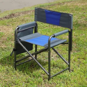 Lightweight Camping Chairs Supports 400lbs for Adults, Padded Folding Portable Camping Chair with Side Table Storage Pockets, Outdoor Camping, Picnics and Fishing (1pc)