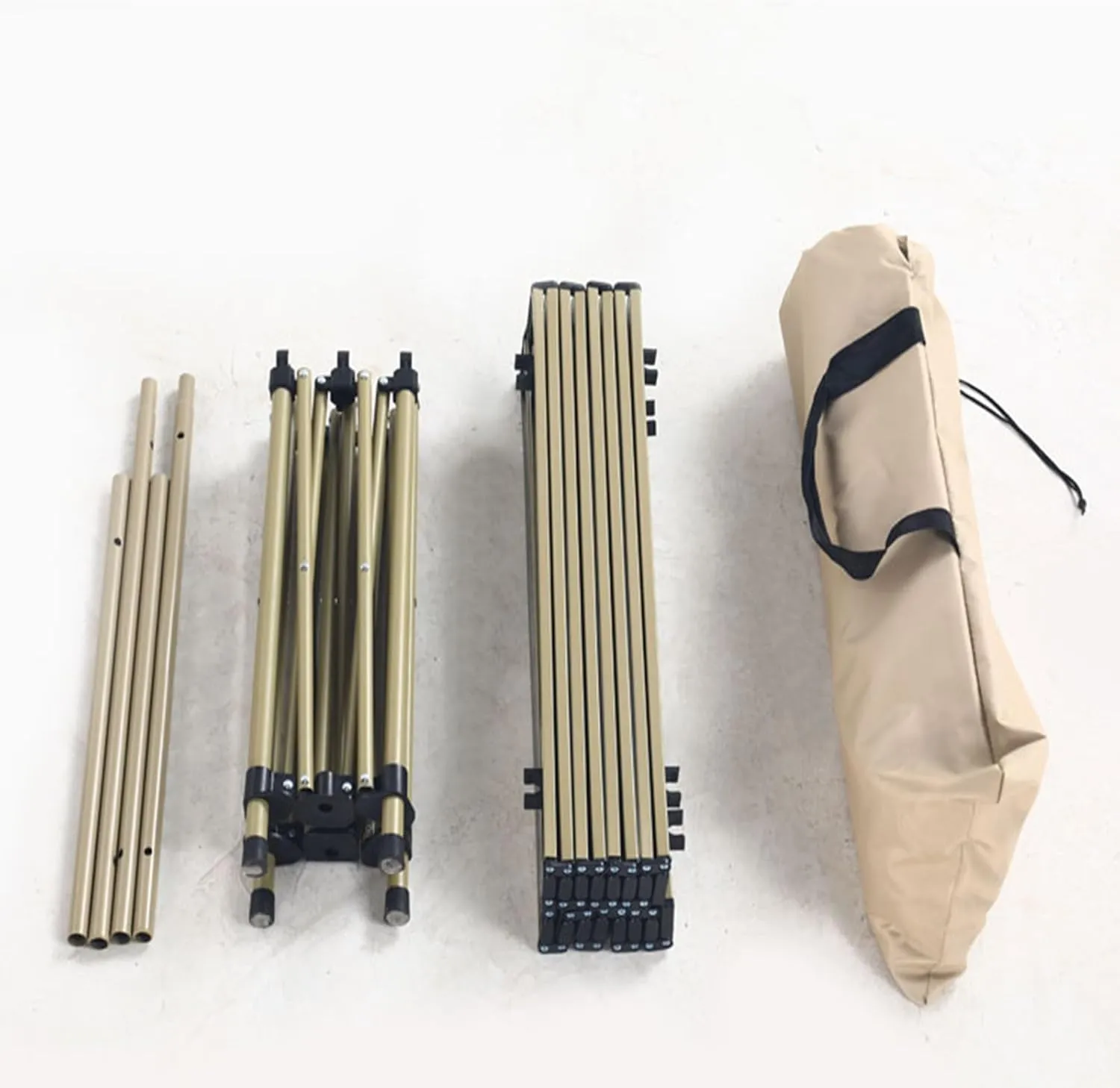 Lightweight Compact Folding Camping Table, Alloy Folding Roll Up Table for 4-6 Person for Picnic, Camping, Barbecue and Party,Portable Multifunctional Table with Carry Bag(B,95x50x50cm)