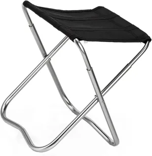 Lightweight Fishing Chair Sturdy Oxford Fabric Aluminum Alloy Frame Foldable Camping Stool for Outdoor BBQ Fishing Camping