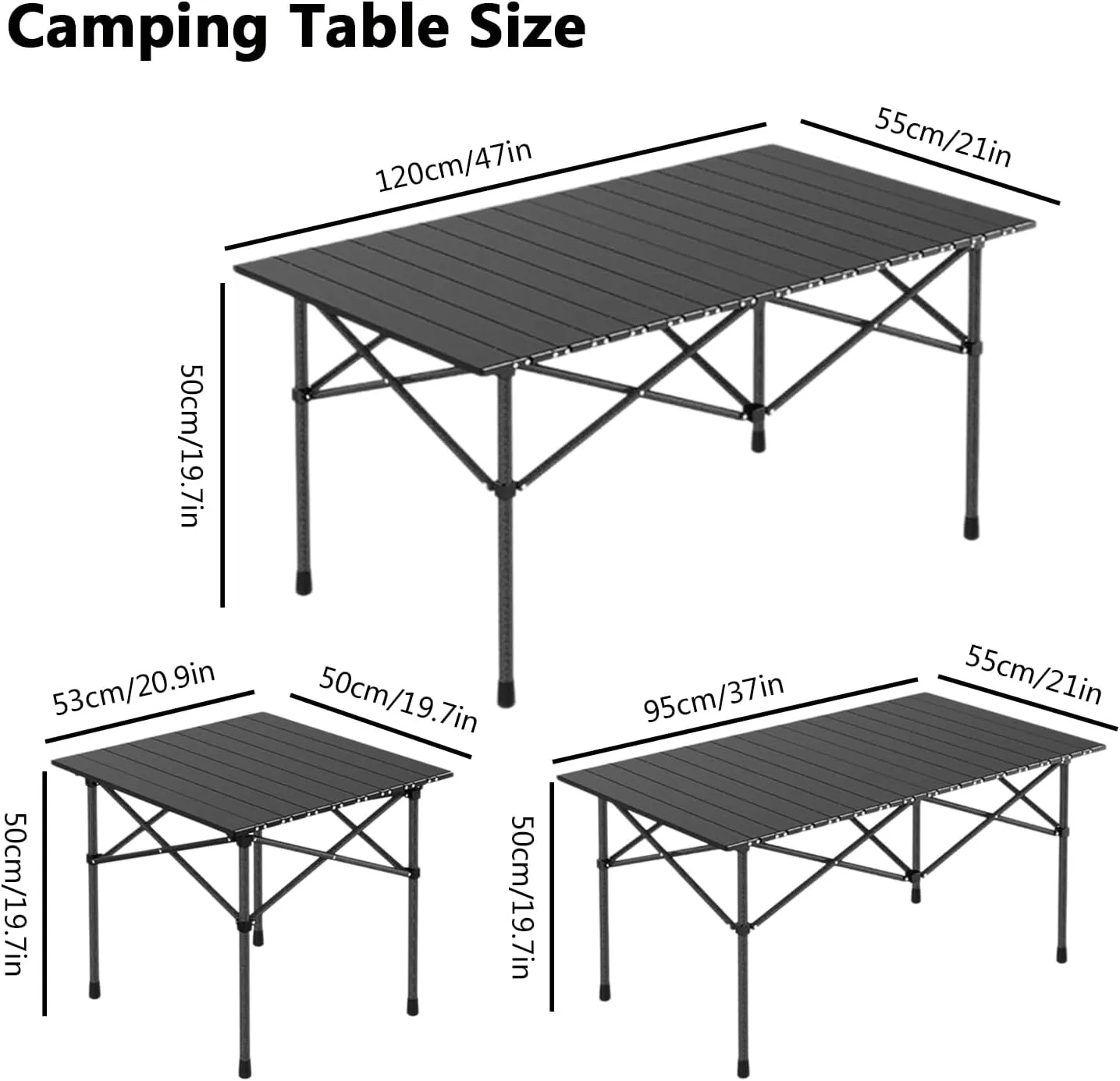 Lightweight Folding Camping Table, Portable Aluminum Table with Carry Bag, Perfect for Camping, Backpacking, Beach, and Outdoor Parties Light Yellow 50×53×50cm/19.7×20.9×19.7in