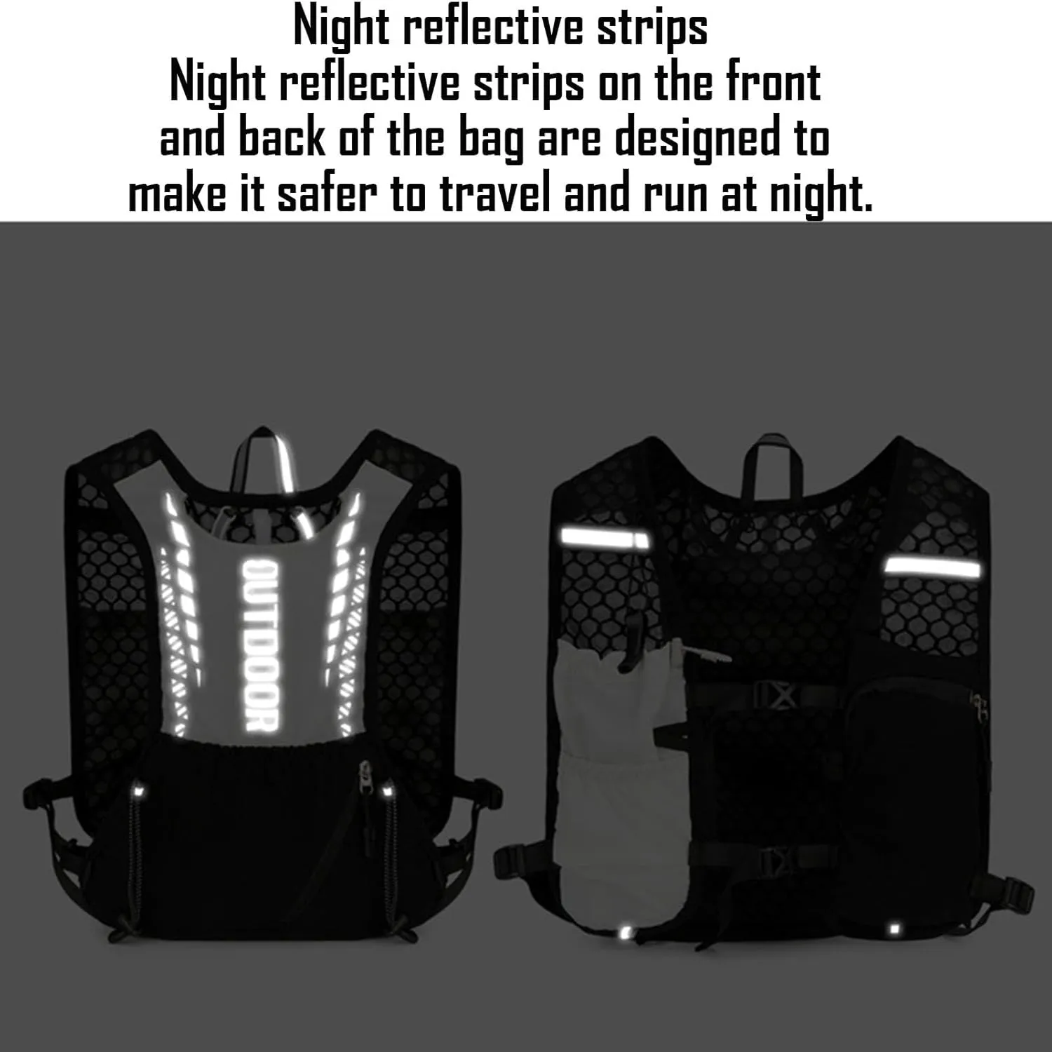 Lightweight Hydration Backpack with 2L Water Bladder, Insulated Hydration Pack for Cycling, Hiking, Running, Climbing
