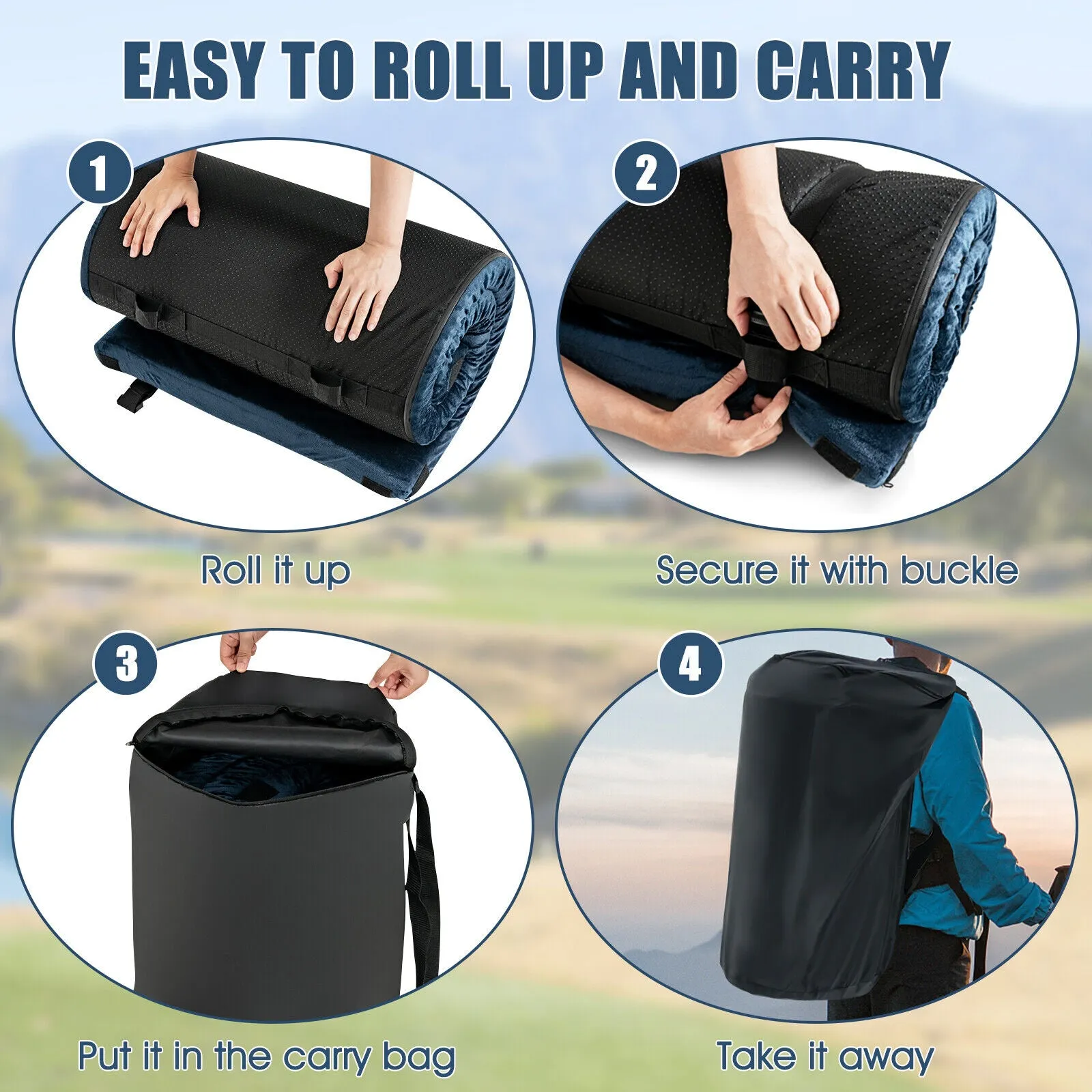 Lightweight Portable Memory Camping Mattress