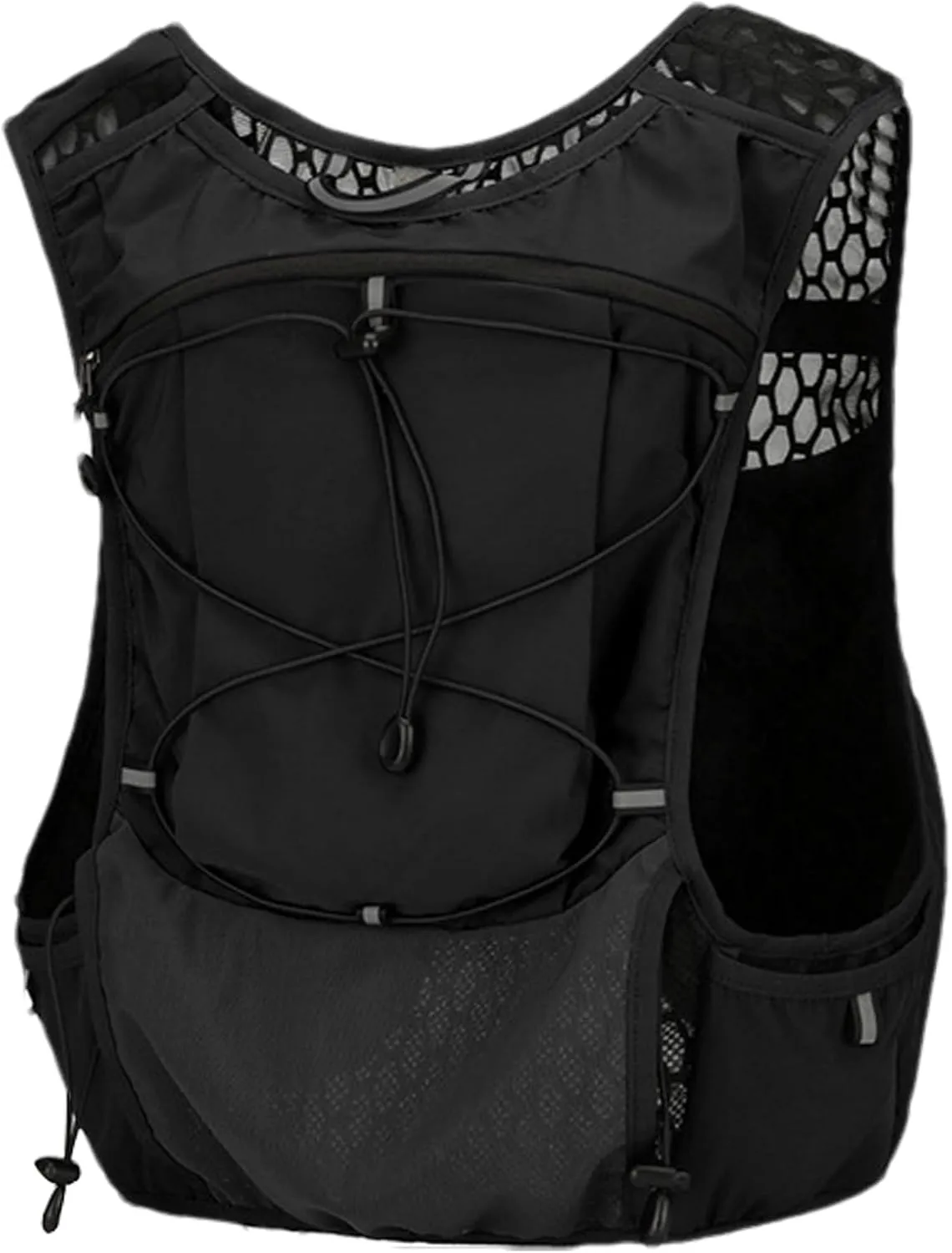 Lightweight Running Hydration Vest Backpack with Leakproof Water Bladder | Reflective Strip Daypack for Jogging, , Trail, Cycling | Adjustable Insulated Pack for Men & Women Outdoor Fitness