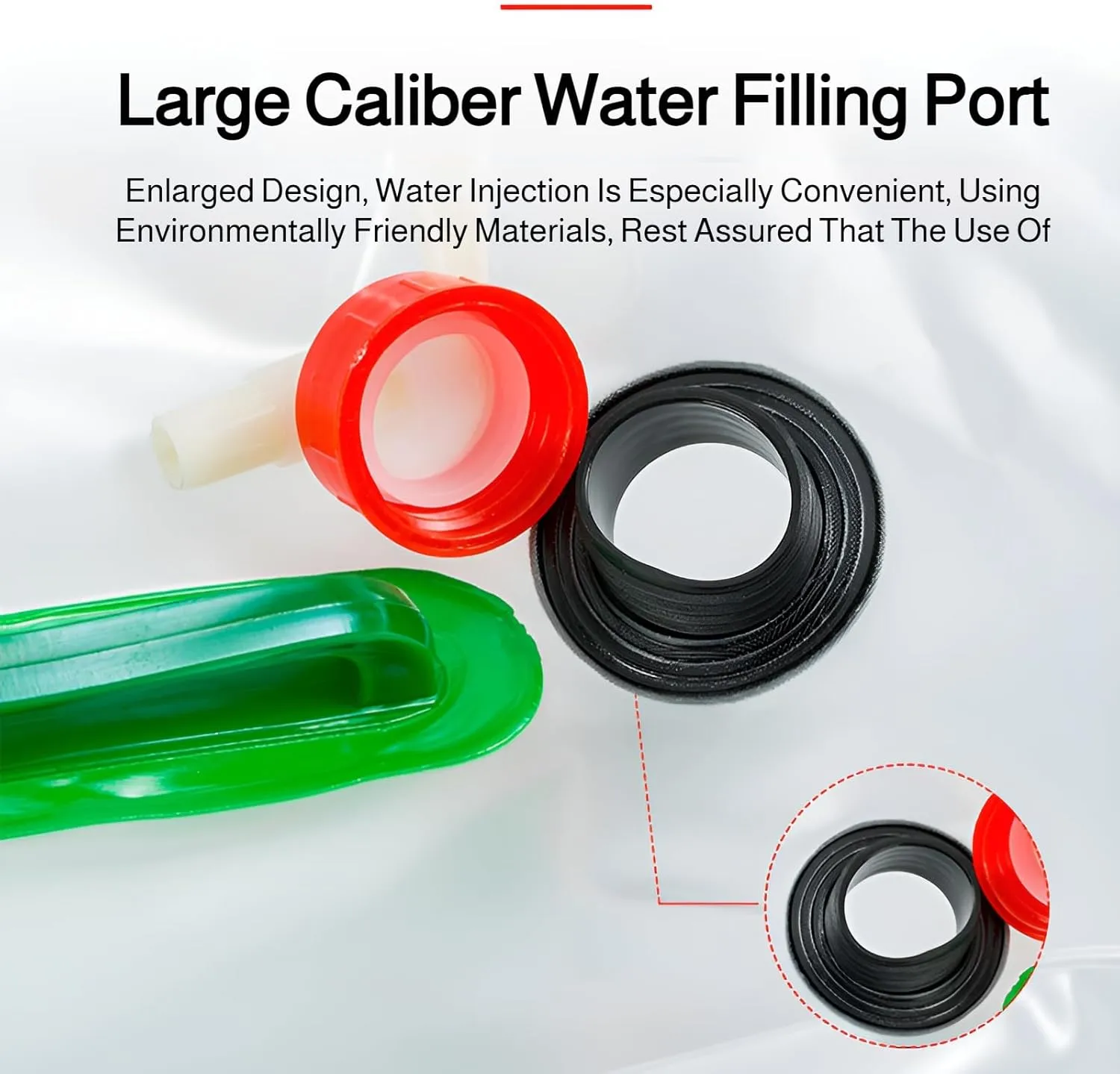 lilaBelle]Portable Collapsible Water Storage Bag, BPA-Free, Freezable, for Hiking & Outdoor Sports, Water Bladder Container