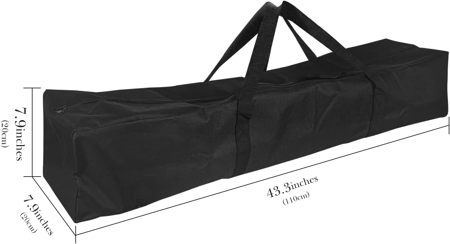 Linkidea 43'' Extra Large Camping Chair Carrying Bag, Oversized Folding Chair Replacement Carry Bag with Two Hand Strap and Double Zip for Easy Storage (Black)