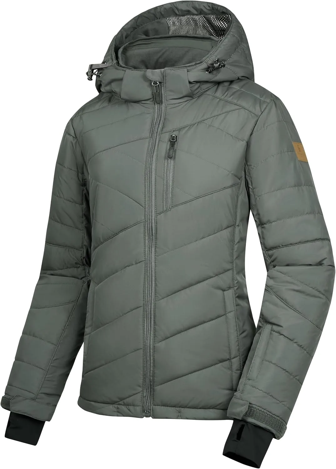 Little Donkey Andy Women's Warm Ski Jacket Water Resistant Insulated Snowboarding Jacket Windproof Winter Snow Coat