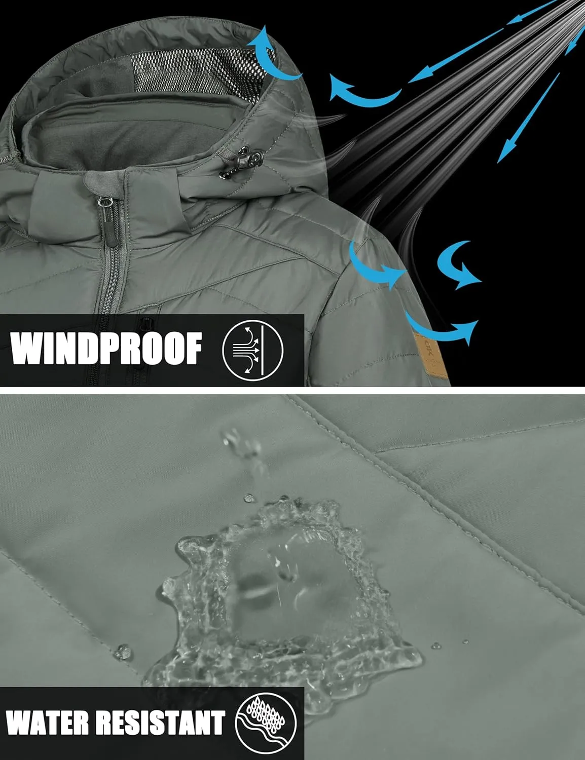 Little Donkey Andy Women's Warm Ski Jacket Water Resistant Insulated Snowboarding Jacket Windproof Winter Snow Coat