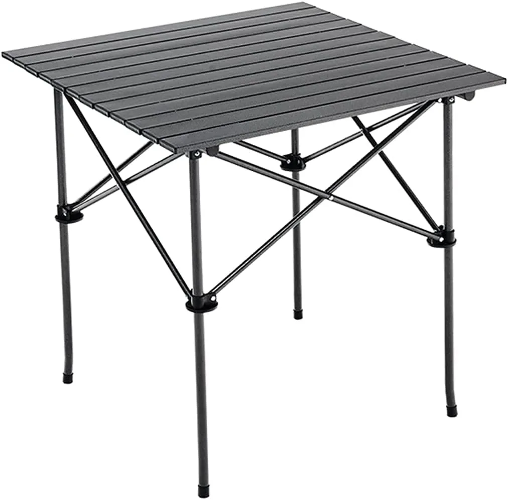 LJYT Lightweight Folding Portable Picnic Camping Table, Aluminum Folding Camping Table Easy Carrying for Indoor,Outdoor,Camping, Beach,Backyard,Party, Patio, Picnic