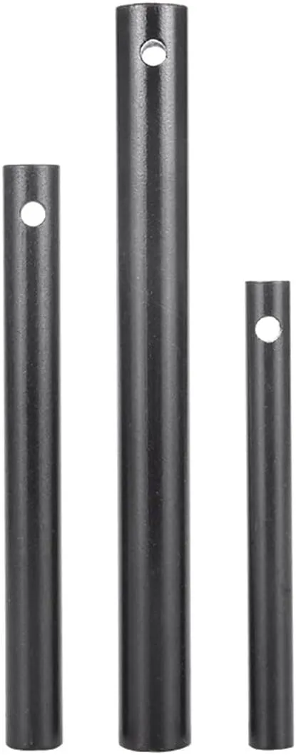 Lot 10 Pieces Ferrocerium Fire Starter Solid Rods, Portable Drilled Ferro Flint Lighter Rod for Camping Hiking Emergency Survival Tool, Diameter 12.7mm (0.5 inch), Length 127mm (5 inch)