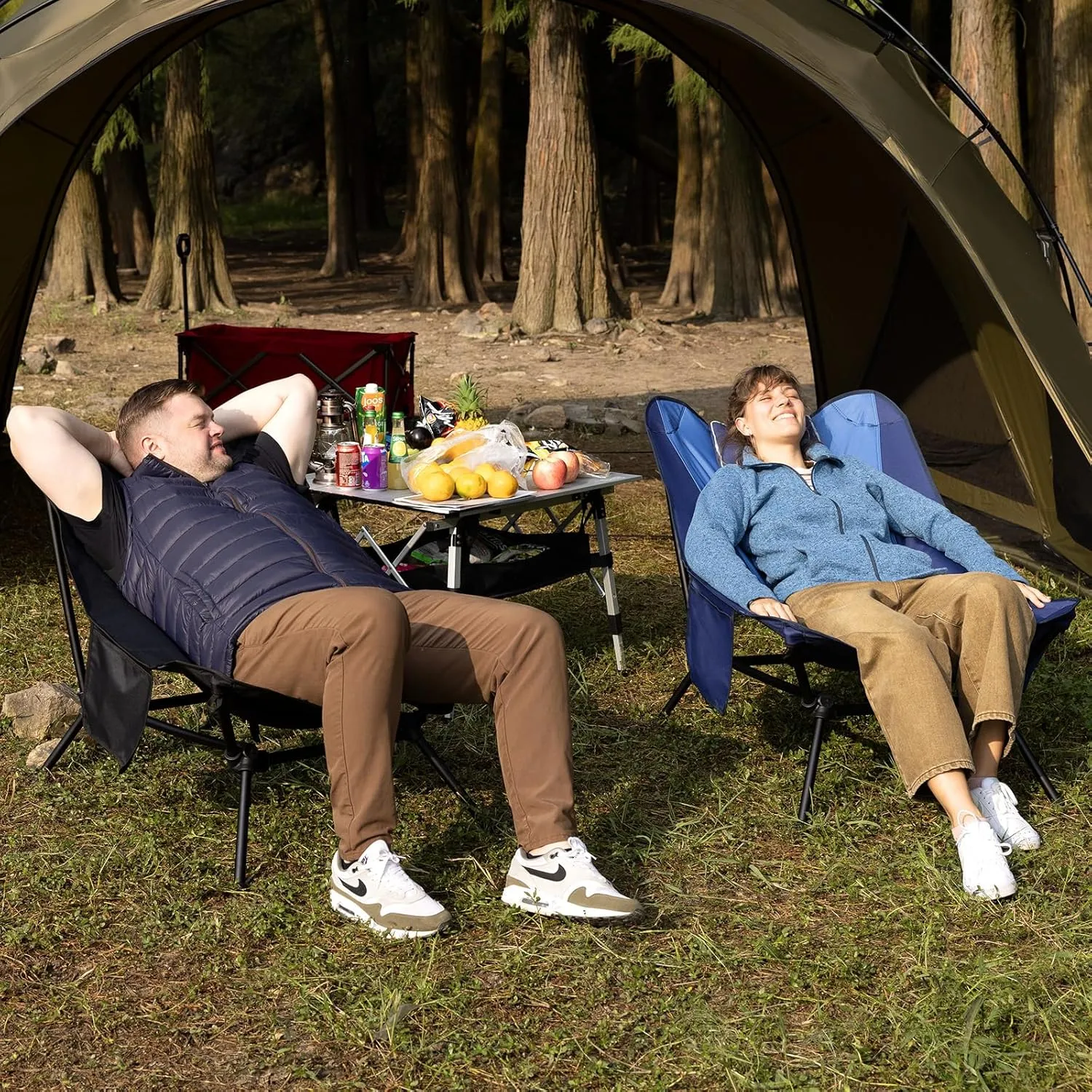 Lounge Camping Chair for Adults Aluminum Ultralight Camp Chair Reclining Comfortable Chair Mesh High Back Lawn Chair for Office,Sports,Camping,Hiking,Lawn,Picnic,Beach