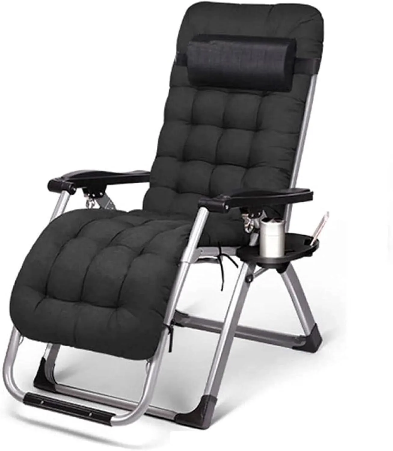 Lounge Chair, Outdoor Leisure Recliner Chair, Outdoor Folding Chair, Reclining Camping Chair, Foldable Sun Beach Leisure Garden Beach Chair,A