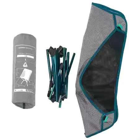 Low camping chair 500 m - compact and foldable