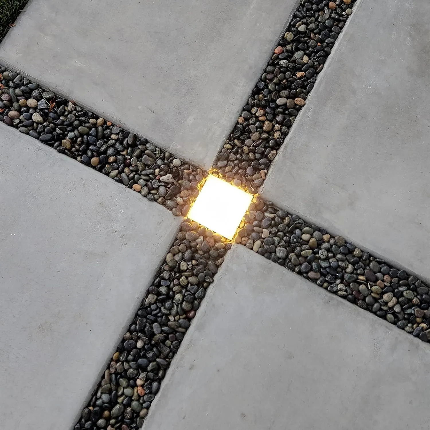 LUMENGY Paver Light 4×4 Inch (3.93 X 3.93 inch), Warm White 2700K Glare-Free Illumination for Driveways, Pathways, Pool Deck & Patios,12V AC/DC, Waterproof & Drive-Over Rated
