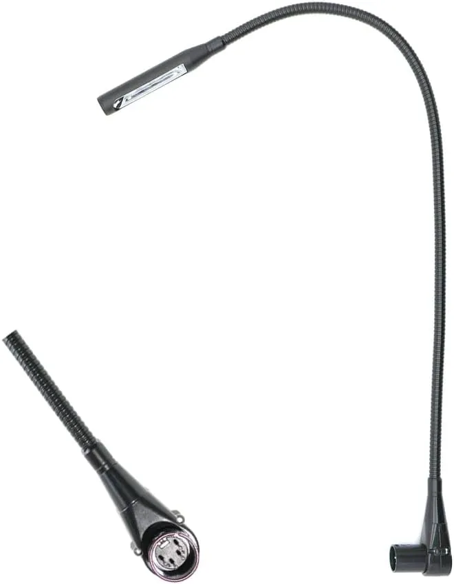 M32 24 inch 2 watt Right Angle XLR 4PIN Mixer LED Light gooseneck lamp for Midas M32 and BEHRINGER X32 Compact Version Mixer,Strong and Flexible gooseneck
