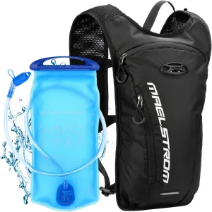 Maelstrom Hydration Backpack, Hiking Backpack with 2L Water Bladder, Running Hydration Vest for Cycling Men Women