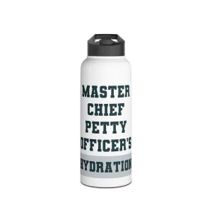 Master Chief Petty Officer's Hydration: Insulated Water Bottle – Stainless Steel, Standard Lid, BPA-Free, 12oz, 18oz, 32oz (32oz)