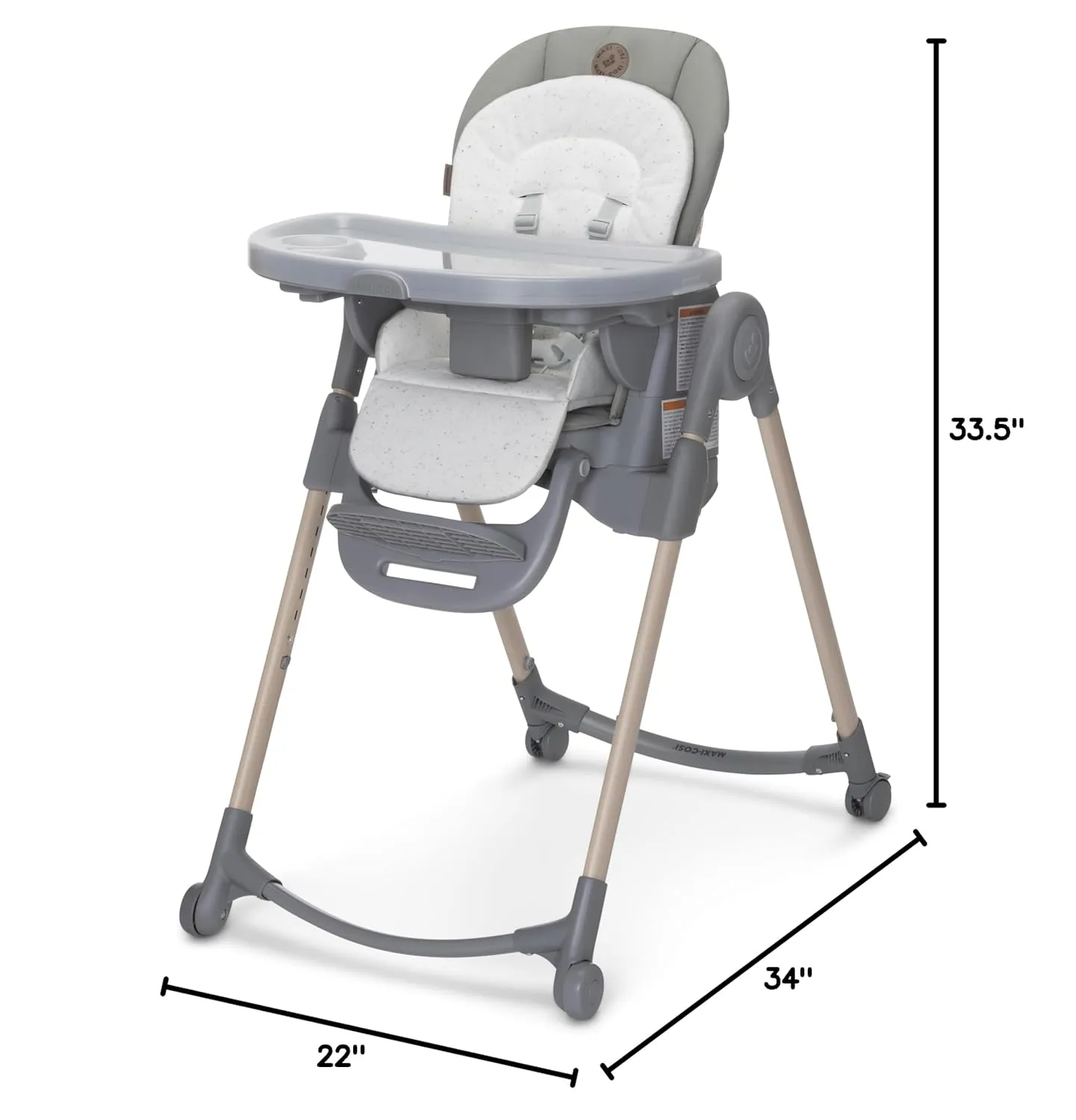 Maxi-Cosi Minla 6-in-1 Foldable High Chair in Classic Green