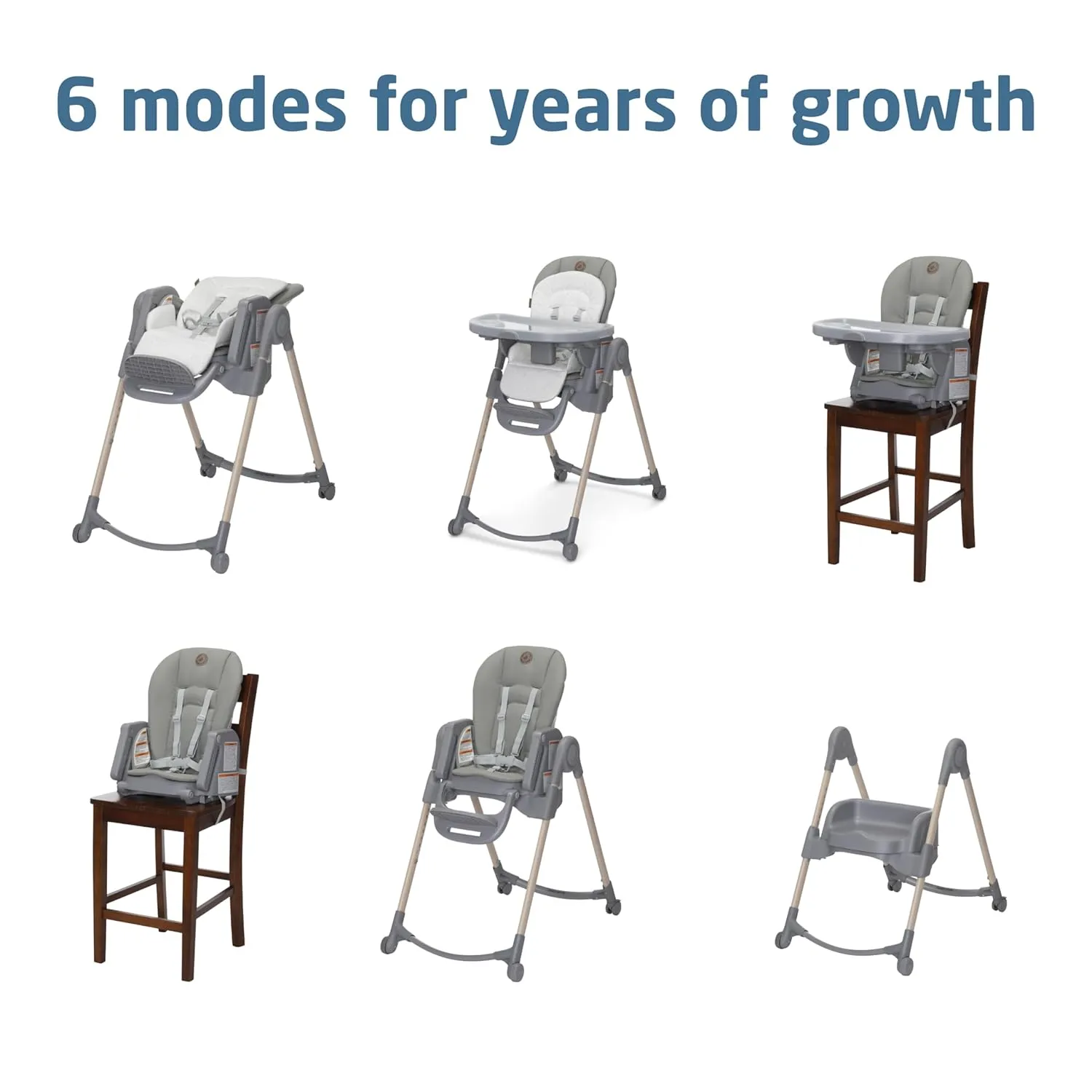 Maxi-Cosi Minla 6-in-1 Foldable High Chair in Classic Green