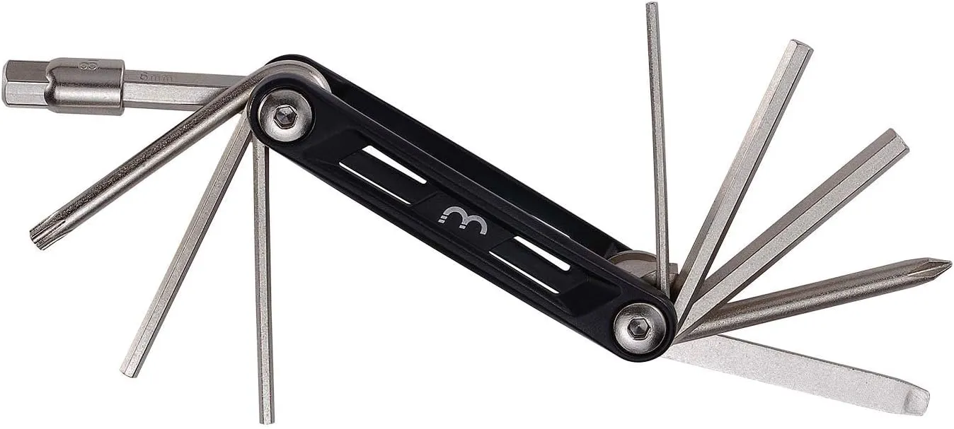 MaxiFold Cycling Bike Repair Tool Kit Mini Set Multifunctional 10-in-1 Foldable Multitool Aluminium