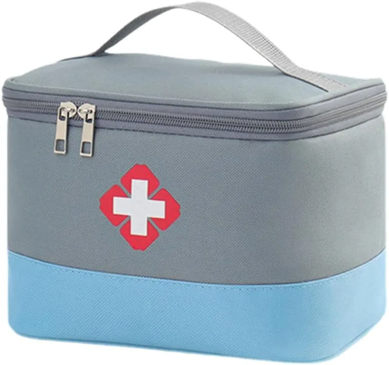 Medical Supplies Organizer Bag, Empty First Aid kit Bag Travel Medicine Bag for Home, Camping, Traveling, Car