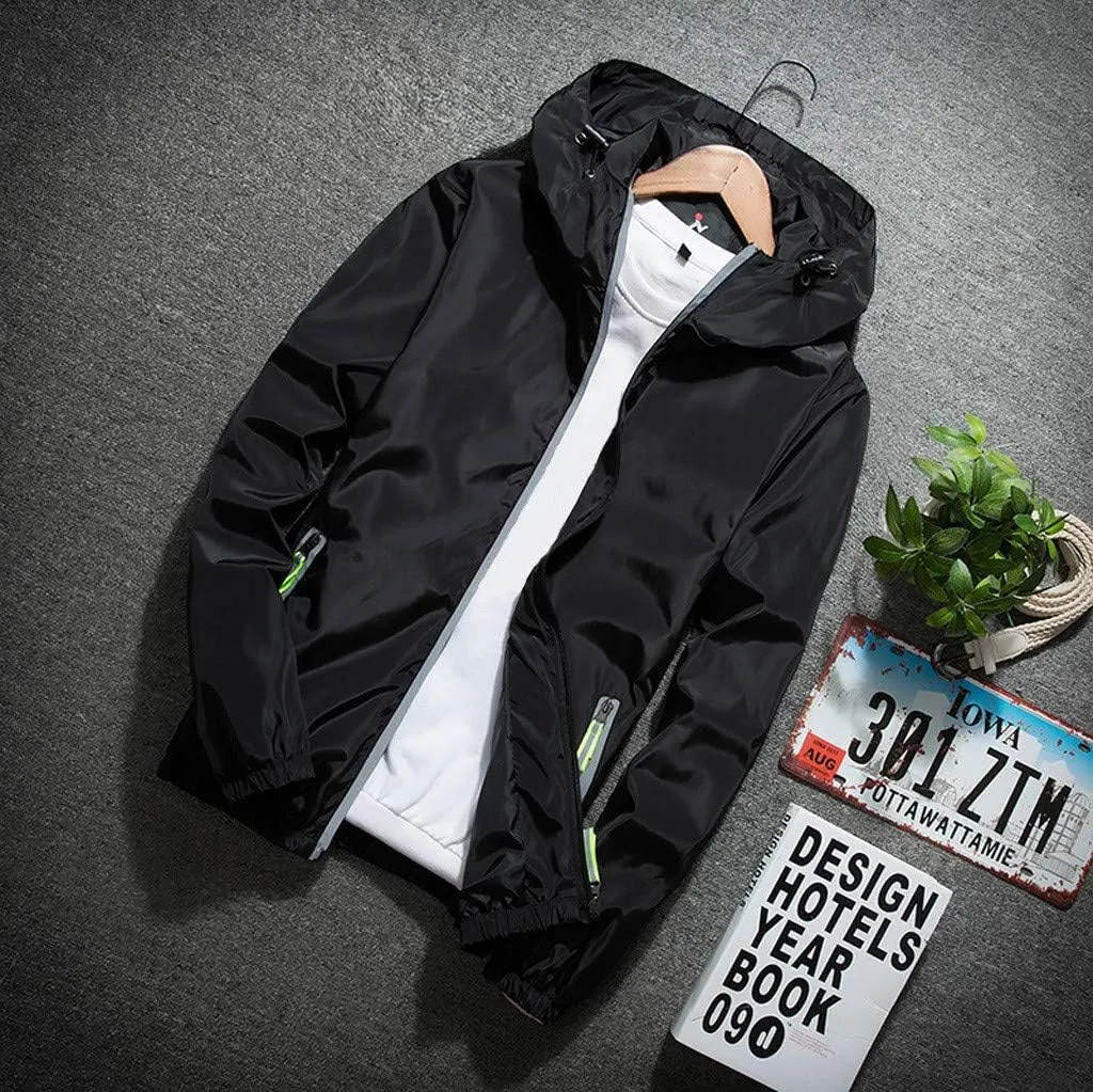 Men's Bomber Jacket Warm Waterproof Puffer Jacket Hooded Windproof Winter Coat Jacket, M-7XL