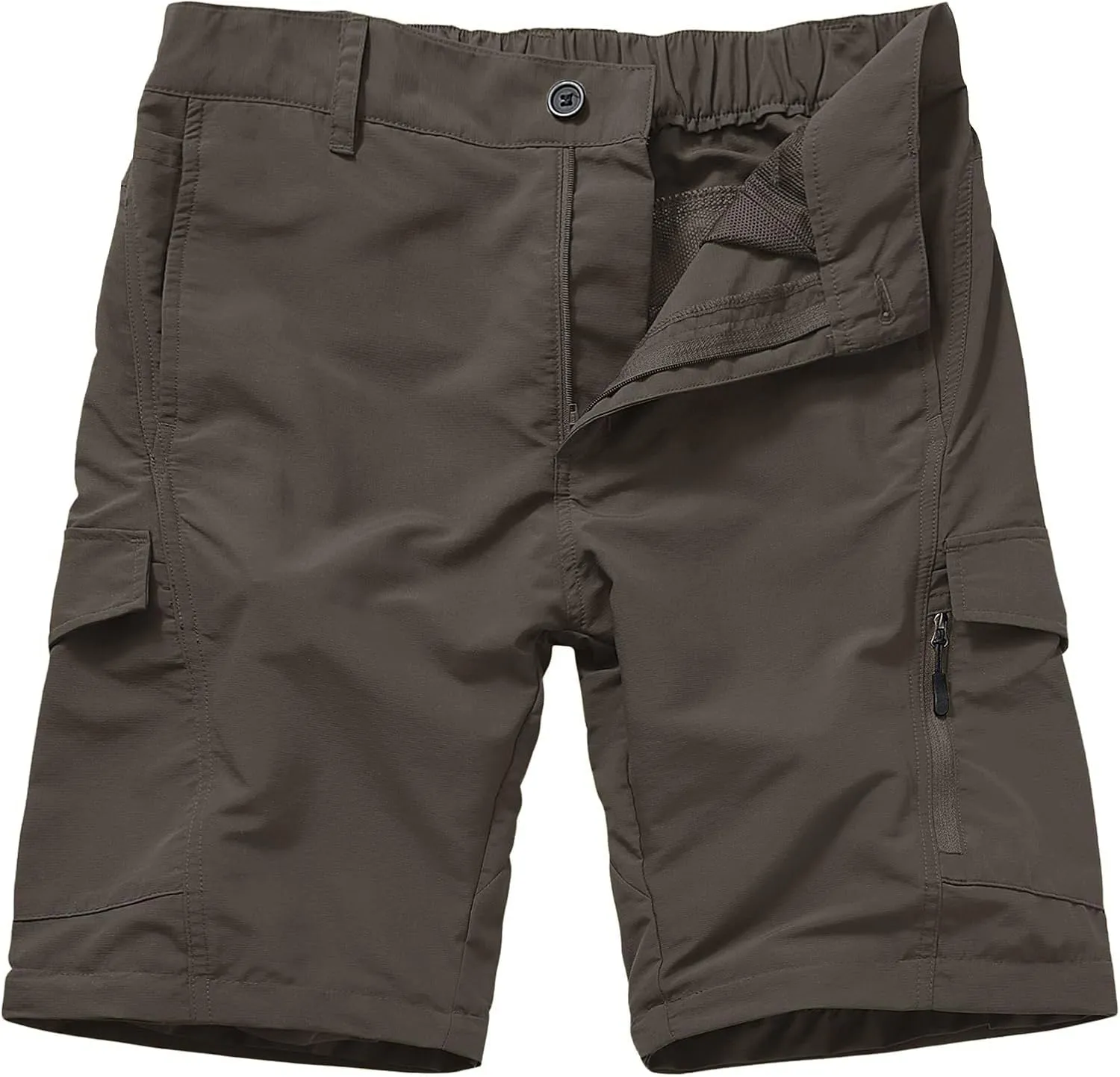 Mens Hiking Pants Quick Dry Lightweight Fishing Convertible Zip Off Safari Trousers