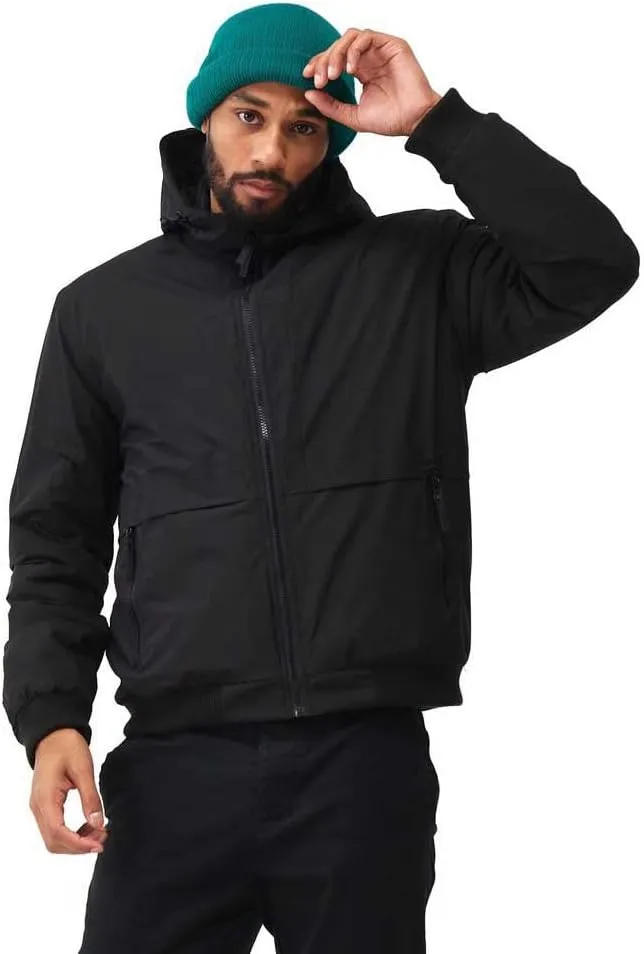 Men's Renly Breathable Waterproof Hooded Jacket, Black, 3XL