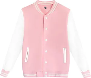 Men's Waterproof Jacket Man’S Varsity Baseball Jacket Cotton Letterman Bomber Jacket, XL-4XL