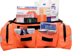 MFASCO Portable Large First Aid Kit - Fully Stocked EMT Style Bag, 250 Pieces Emergency Kit for Outdoors, Meets OSHA 2021 - First Aid Kit Car Essential for Travel & Camping