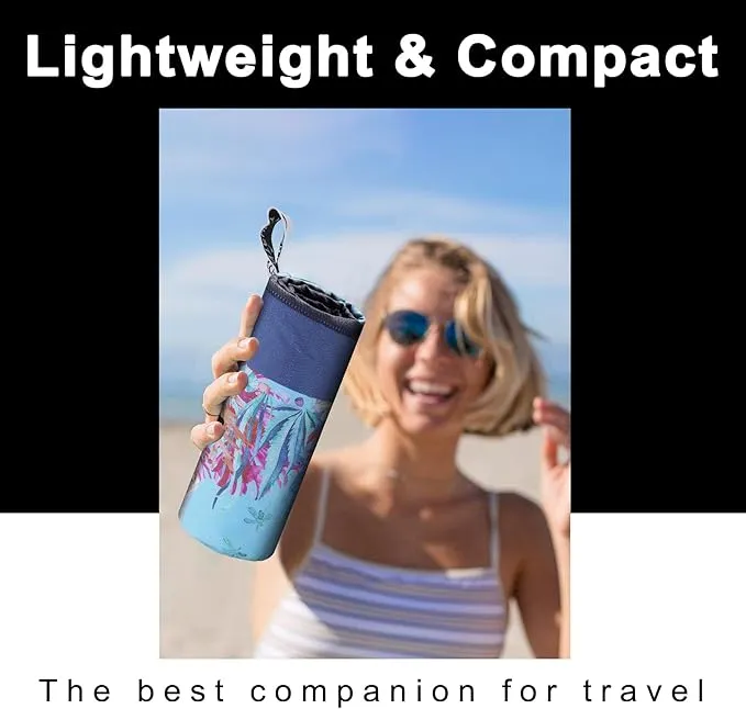 Microfiber Beach Towel Quick Dry Sandproof Compact Sand Free Soft Long Lightweight Sandless Fast Drying No Sand Repellent Foldable Micro Fiber Clearance Over Lounge Chair Cover Chair Two Side Octopus
