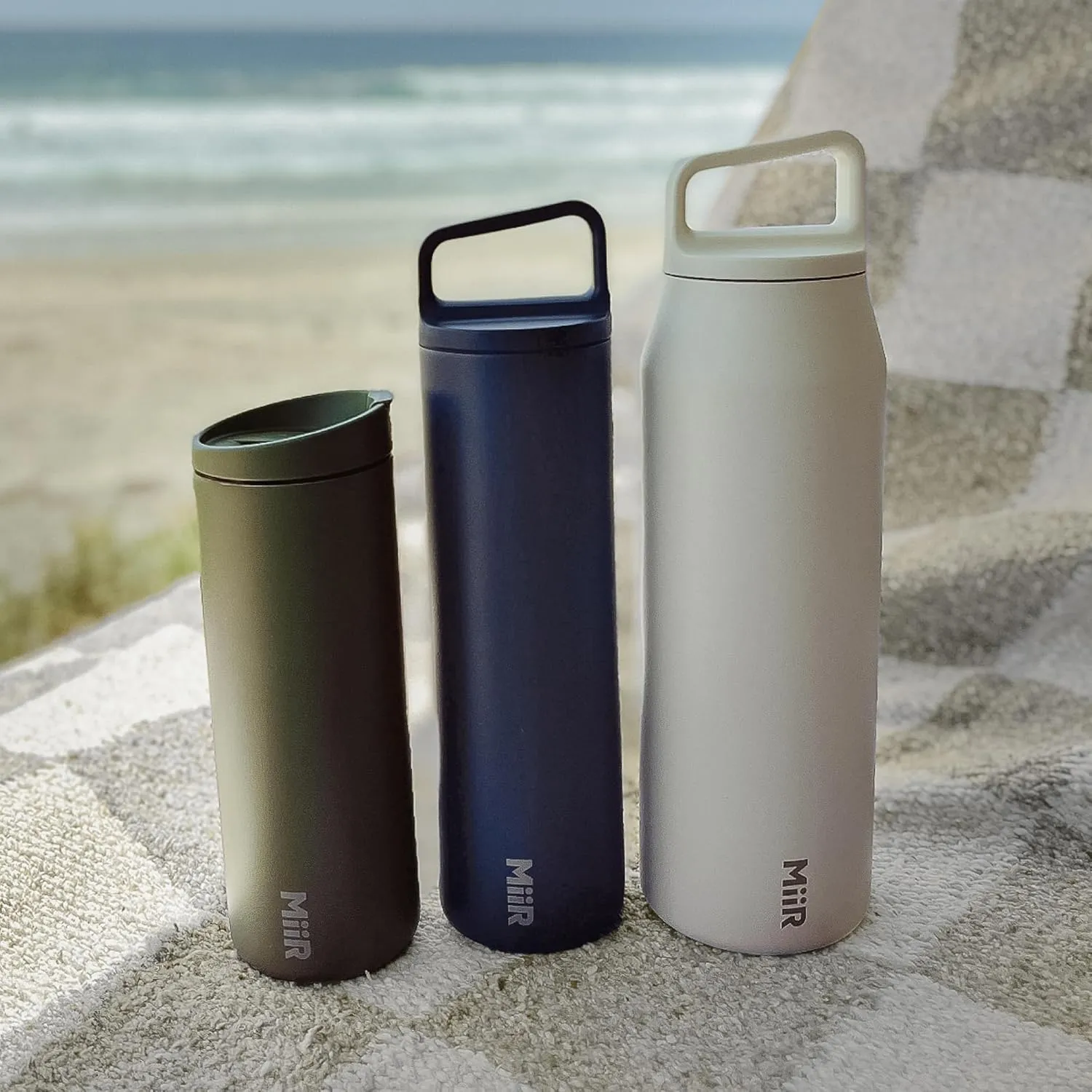 MiiR Flip Traveler 16oz - Double-Wall Vacuum Insulated with Leakproof Flip Lid, BPA-Free Stainless Steel Construction, Insulated Tumbler for Hot or Cold Drinks