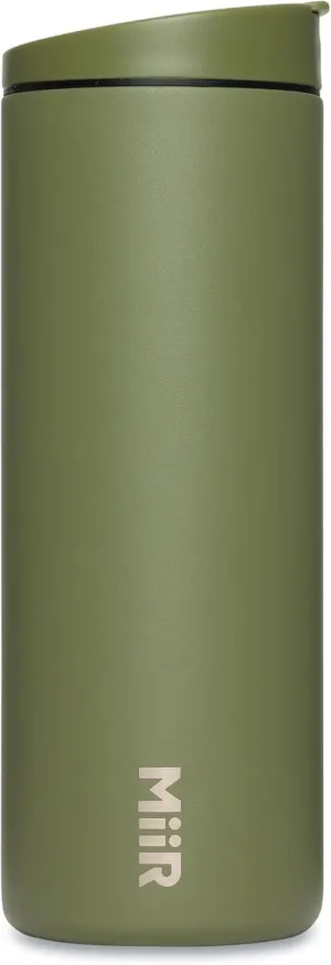 MiiR Flip Traveler 16oz - Double-Wall Vacuum Insulated with Leakproof Flip Lid, BPA-Free Stainless Steel Construction, Insulated Tumbler for Hot or Cold Drinks