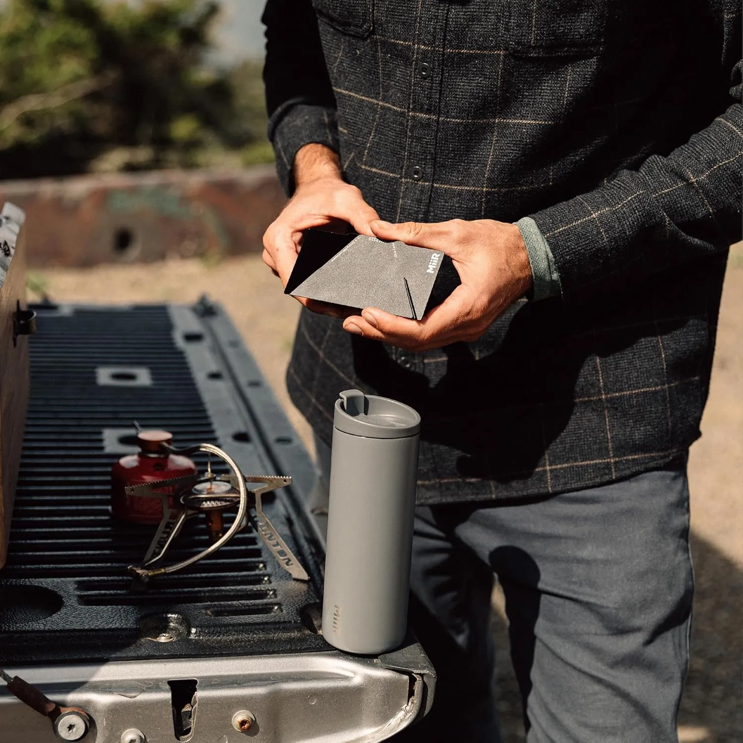 MiiR Flip Traveler 16oz - Double-Wall Vacuum Insulated with Leakproof Flip Lid, BPA-Free Stainless Steel Construction, Insulated Tumbler for Hot or Cold Drinks