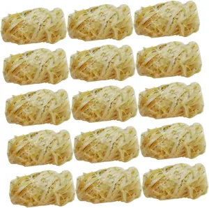 Mikikit 32pcs Natural Firelighters for Campfires Charcoal Fire Starter Easy to Spark Waterproof Outdoor Firelighters