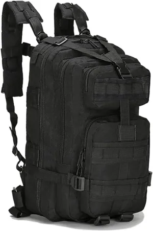 Military Tactical Backpack Rucksacks 3 Day Assault Pack Army Bag for Hunting Trekking Camping Outdoor (Black)