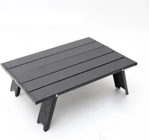 Mini Folding Table Camping Tent Table Camping Portable Coffee Table Home Bed Computer Table Aluminum Plate Table