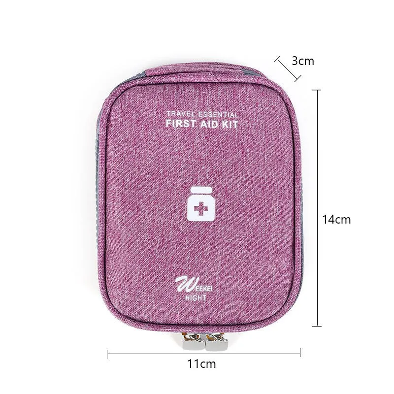 Mini Portable Medicine Storage Bag Travel First Aid Kit Medicine Bags Organizer Camping Outdoor Emergency Survival Bag Pill Case