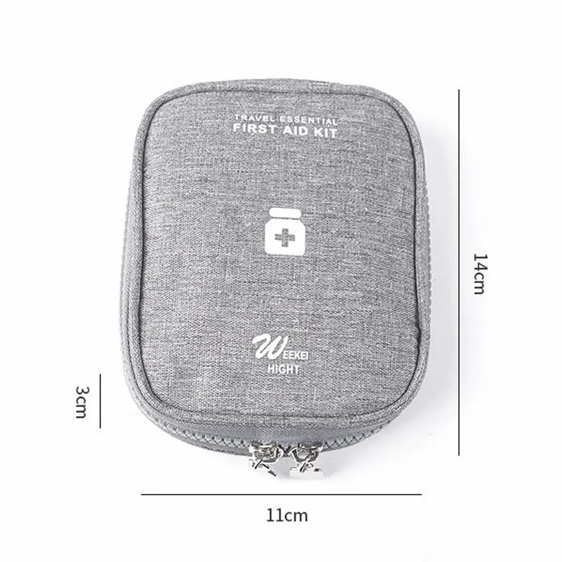 Mini Portable Medicine Storage Bag Travel First Aid Kit Medicine Bags Organizer Camping Outdoor Emergency Survival Bag Pill Case