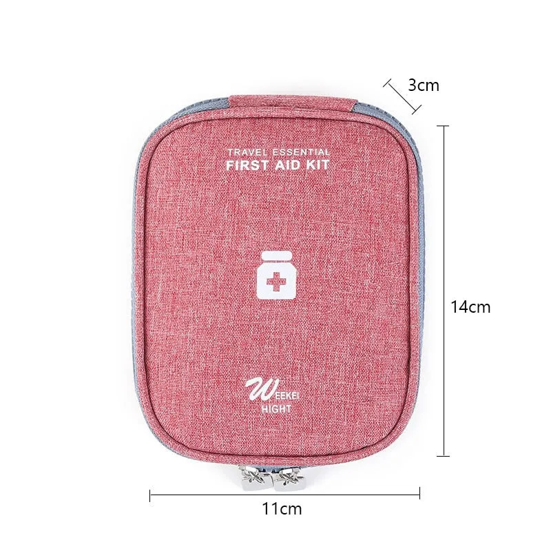 Mini Portable Medicine Storage Bag Travel First Aid Kit Medicine Bags Organizer Camping Outdoor Emergency Survival Bag Pill Case