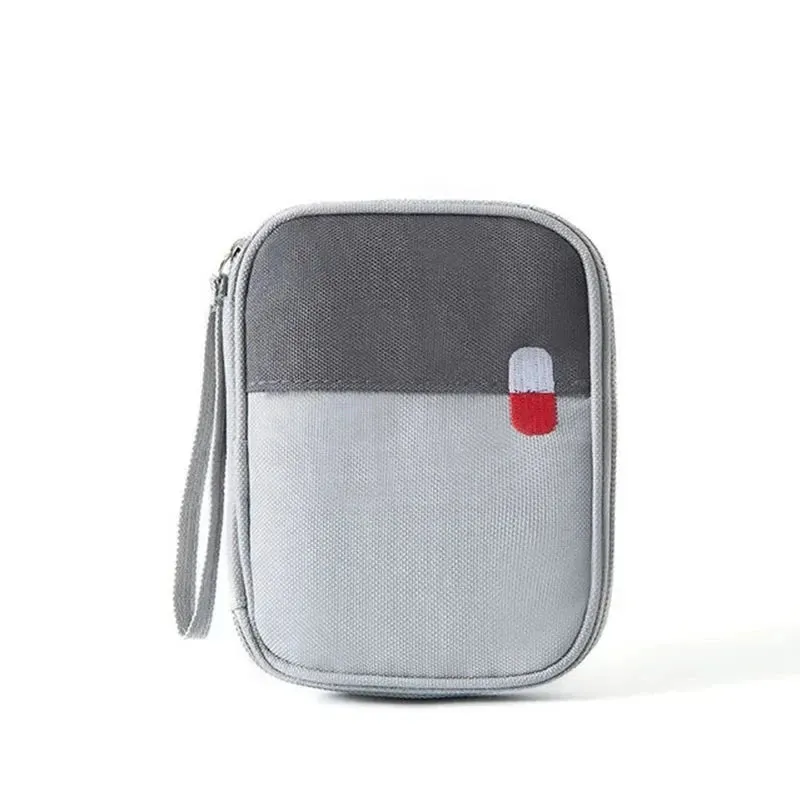 Mini Portable Medicine Storage Bag - Travel First Aid Kit Organizer