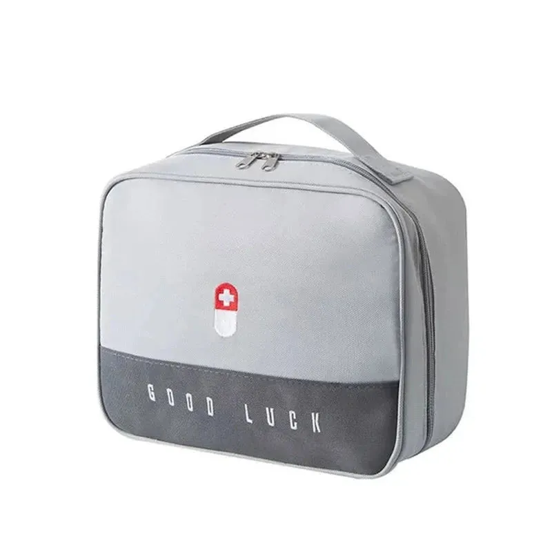 Mini Portable Medicine Storage Bag - Travel First Aid Kit Organizer