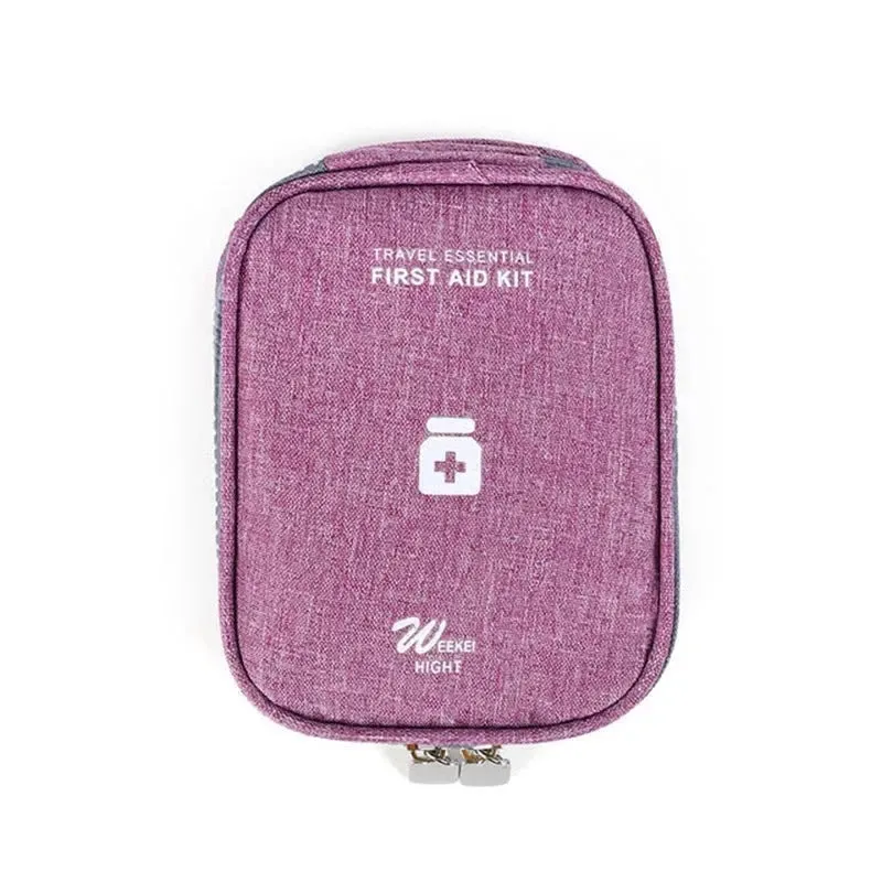 Mini Portable Medicine Storage Bag - Travel First Aid Kit Organizer