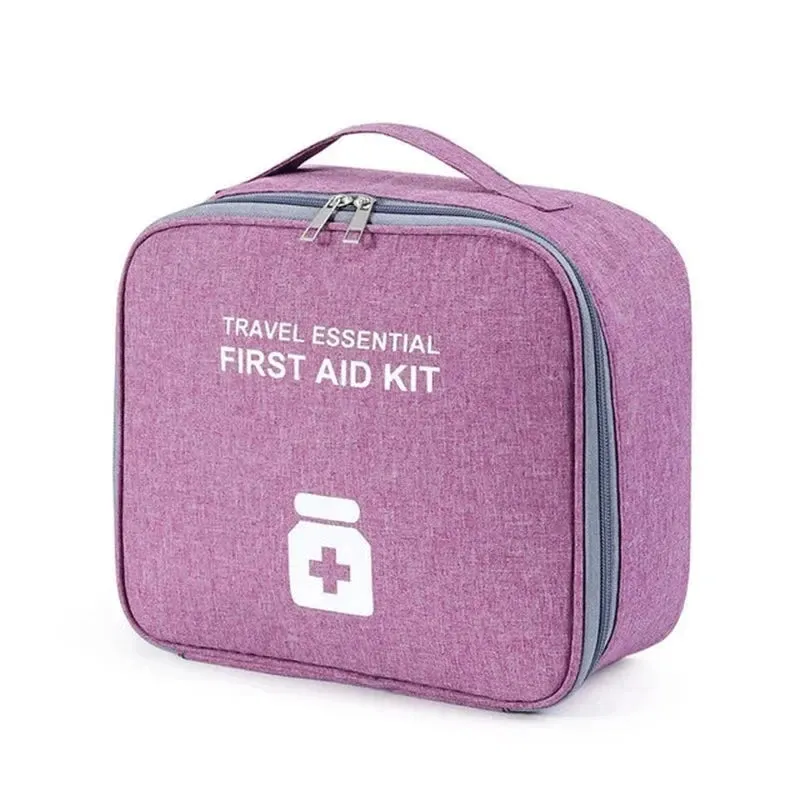Mini Portable Medicine Storage Bag - Travel First Aid Kit Organizer