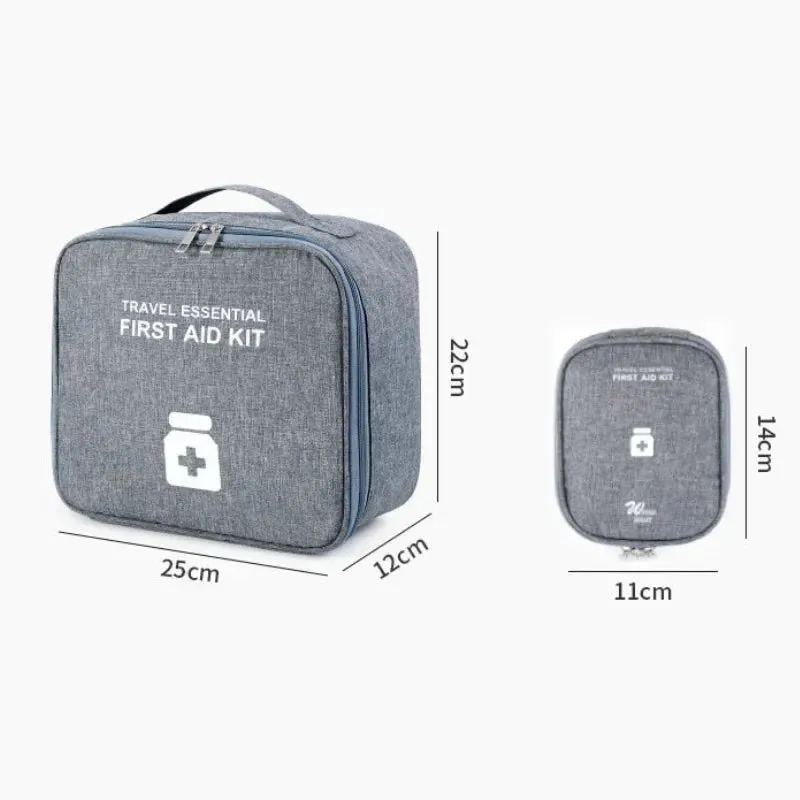 Mini Portable Medicine Storage Bag - Travel First Aid Kit Organizer