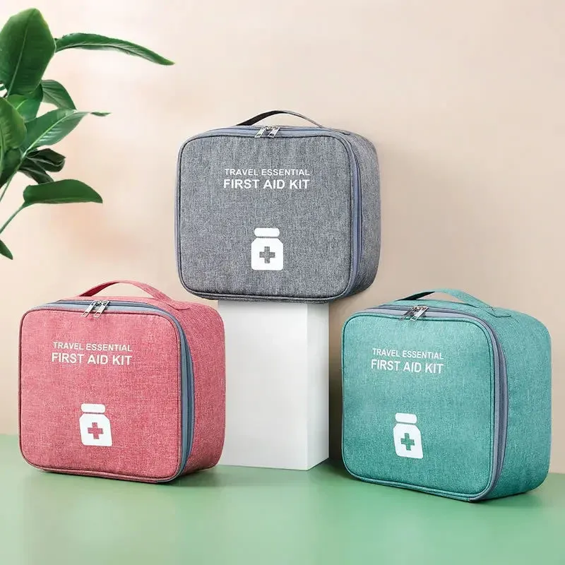 Mini Portable Medicine Storage Bag - Travel First Aid Kit Organizer