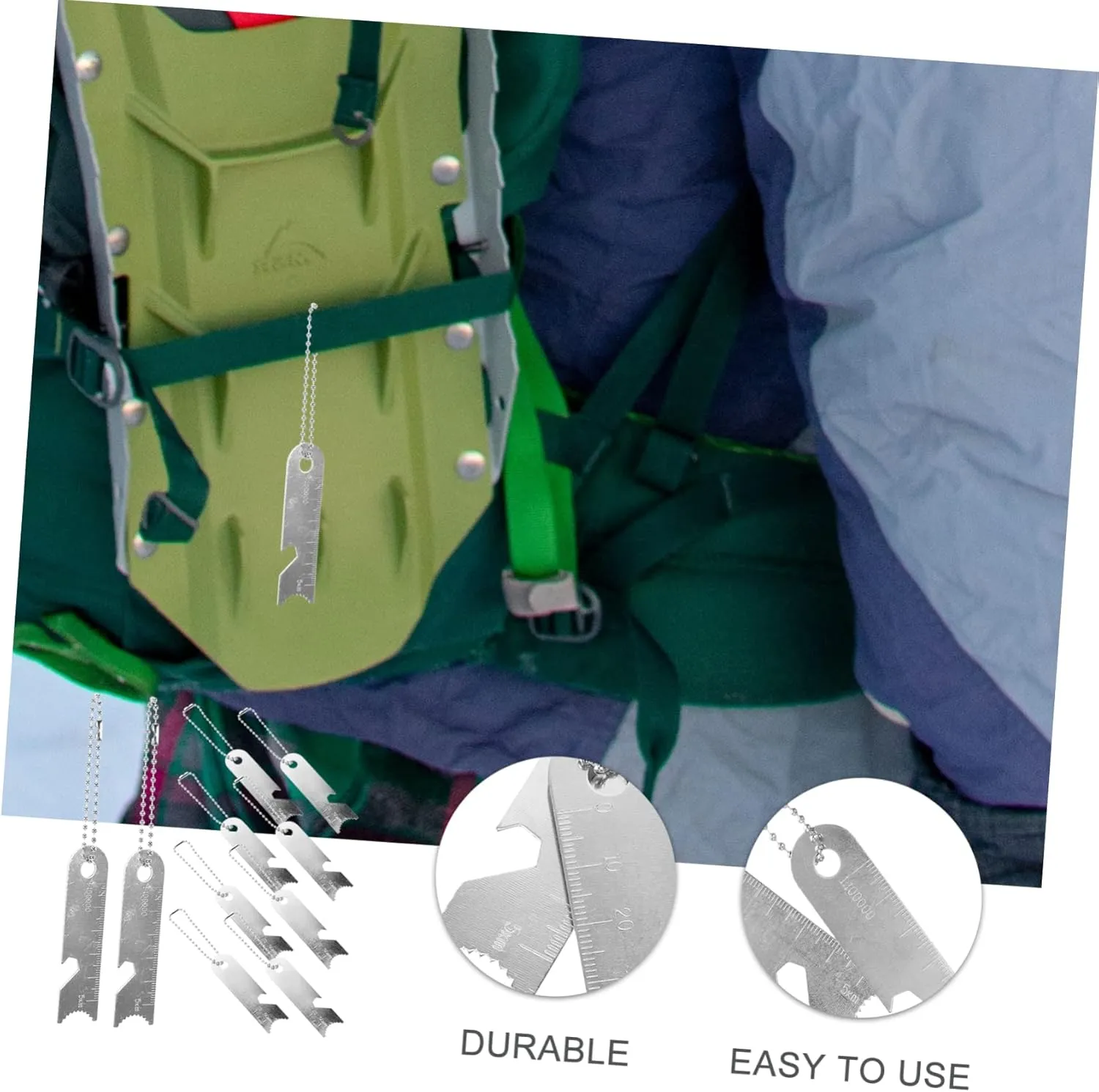 Mipcase Flint Scraper Camping Rod Striker Camping Supplies Camping Rod Scraper Portable Lighter Flints Stones
