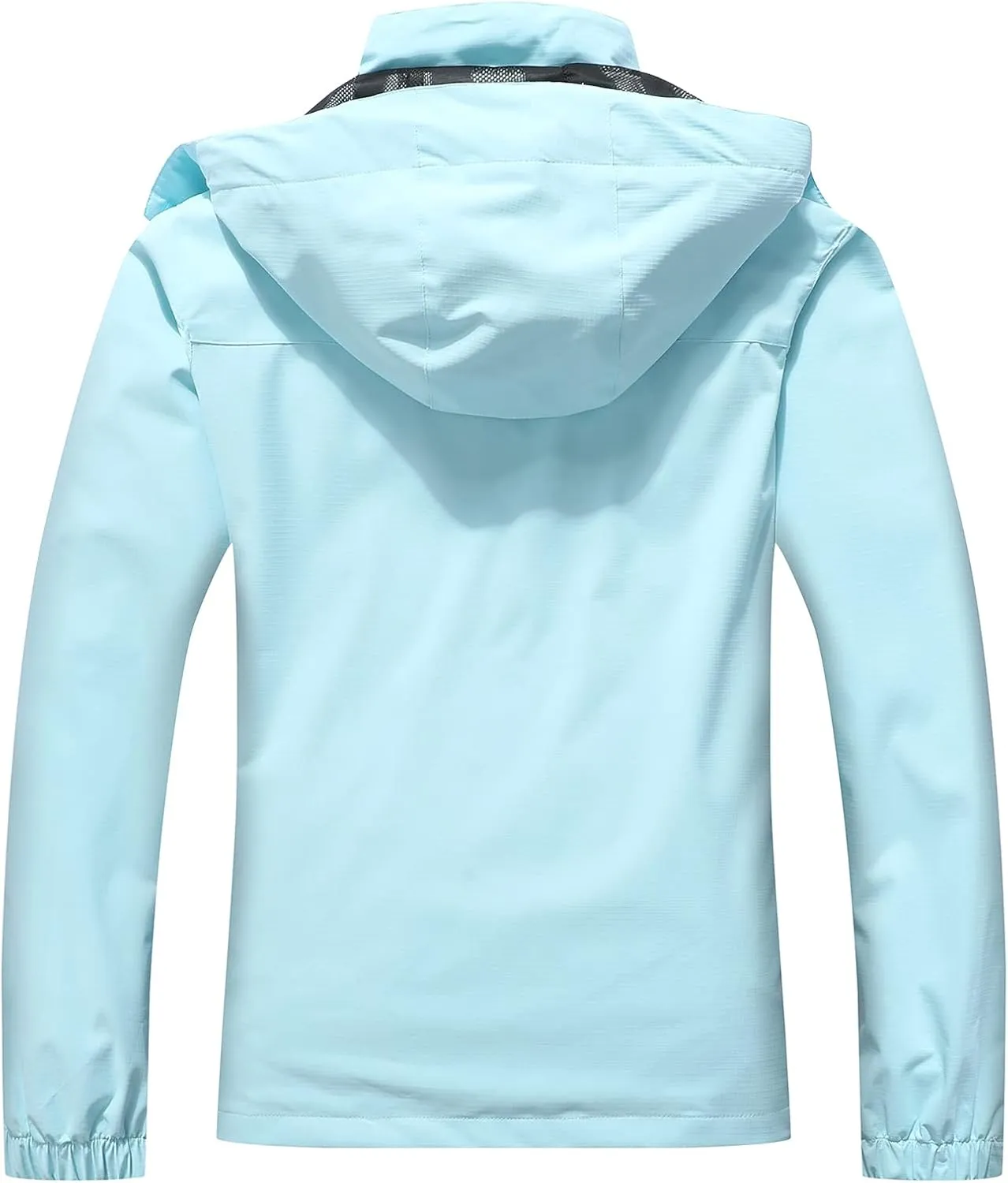 MOERDENG Women's Waterproof Rain Jacket Outdoor Lightweight Hooded Raincoat for Hiking Travel